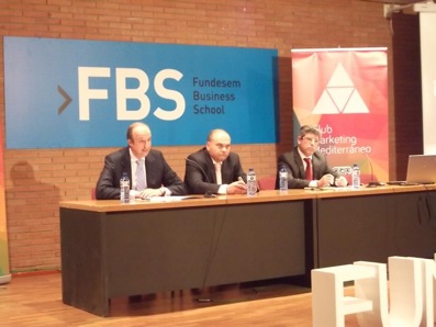 De izquierda a derecha: José Antonio Moreno, Vicepresidente Primero del CMM, Pedro López, Consejero Delegado de Chocolates Valor y Juan Manuel Baixauli, Presidente del CMM. 